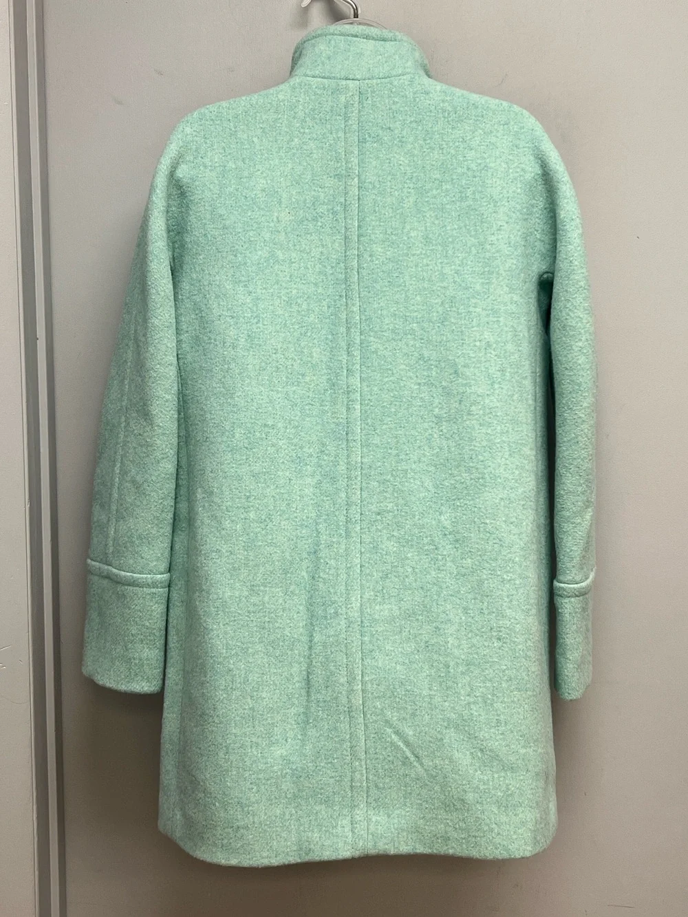 J.Crew Re-Imagined Mint Green Cocoon Coat Size 2 NWT - Picture 4 of 16